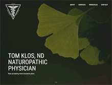 Tablet Screenshot of klosnaturopathic.com